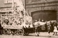 A decorate Dray possibly for an Hospital Day Parade at Alfreton