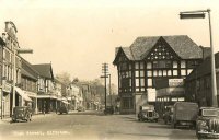 Alfreton High Street picturing Empire Cinema left and Alfred Hotel on right