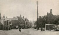 The memorial to Dr. Joseph Bingham can be seen (front right) on the corner of Limes Avenue it was later moved to the Welfare Grounds in 1937