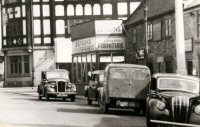 High Street Alfreton Alfred Hotel in background Sevens Furniture Store on right