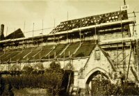 The Church of St. Thomas Rebuilding of the Church Roof, after the fire in January 1980