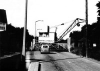 Stanton Rail Mounted Diesel Crane 1968 at the Ironworks Railway Crossing 1968