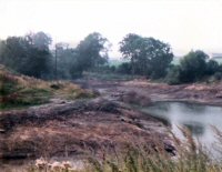 Pennytown Pond after the building of the Cotes Park Industrial Estate