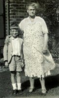 Norman Vertigan with Grandmother 1942