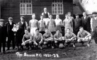 Pye Bridge FC 1921-22. Boy with mascot is Mr George Vertigan