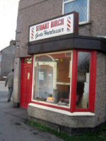 Stuart Birch Gents Hairdresser situated at the junction of Nottingham Road & High Street, Somercotes (2013)