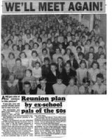 Pupils from Somercotes Junior School on Nottingham Road are pictured in this newspaper article. The photograph dates from 1957.