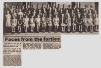 A newspaper report regarding Class 4a at Somercotes Junior School. The photograph dates from 1948.