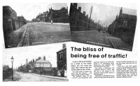 The photographs show Somercotes Hill, Birchwood Lane with the Riffle Volunteer on right and a photograph of Leabrooks