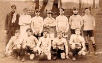 Early photograph of Somercotes Football Team circa 1899