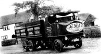 A James Oakes Company Steam driven lorry possibly used at Jacksdale for the transporting of brick and pipes from the Pipe Yard