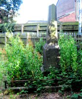 The Kempson Memorial in Somercotes Old Church Yard before it was cleaned in 2014