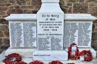 Close up picture of Somercotes Wa Memorial 2014