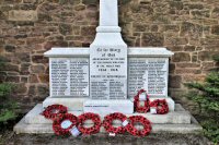 The Plaque on Somercotes War Memorial 2014