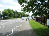 Nottingham Road looking towards Somercotes the mini island to the Cotes Park & Nix's Hill industrial are pictured along with the Cotes Park Colliery Memorial Wheel