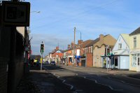 Somercotes Nottingham Road looking towards Beastall's Corner the old Empire Cinema building can be clearly seen on the right.