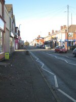 Nottingham Road Somercotes taken from just before the old Bingo Hall looking towards Alfreton 2014.