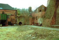 Some of the old ironworks buildings in what is now the Pye Bridge Industrial Estate