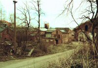 General view over the old Ironworks site after it closed