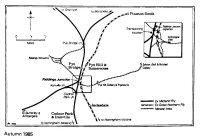 Map showing the Railways at Pye Bridge 1985, with mineral lines from the collieries and ironworks