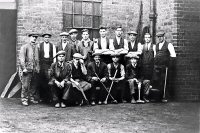 Workers at the Riddings Ironworks in the early 1900s