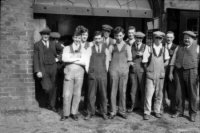 A group of workers at the Riddings Ironworks