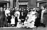 Members of the Fearnley family at a wedding circa 1890s