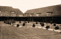 Somercotes School and garden around the late 1940s