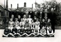 Somercotes School Pupils and Teacher date not known