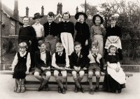 Pupils in a play around the 1950s at Somercotes School