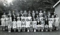 Teacher and Pupils at Somercotes School date not known