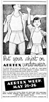 Newspaper advertisement for Aertex Men and Boys underwear