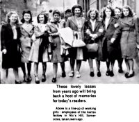 Newspaper article circa 1960s Aertex Girls