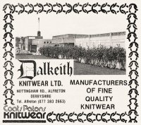 Newspaper advertisement for Dalkeith Knitwear circa 1970s