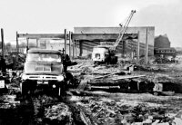 The building of the new Dalkeith factory in 1964