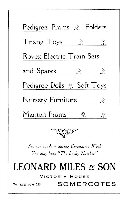 Leonard Miles Prams, Toys & Nursery Furniture, Victoria House Somercotes - Advertisement 1953.