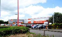 B&Q now B&M Bargains, and Pound Stretcher store Nottingham Road - July 2014.