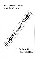 Advertisement for Hudson's Store, 121 Birchwood Lane, Somercotes - 1950's.