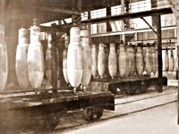 Riddings Iron Foundry during World War II making shells.