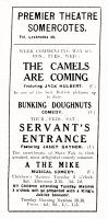 Newspaper advertisement for the Premier Theatre at Somercotes for Monday, Tuesday Wednesday week commencing 6th May 1935.