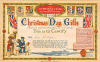 Certificate for Children who have helped the troops at Christmas 1915 presented to George Vertigan.