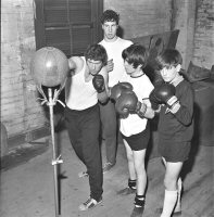 Boxing Brothers at the Somercotes Boxing Club 15th April 1970.