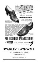 Stanley Lathwell Shoe Shop, Leabrooks Road, Advertisement in magazine 4th December 1959.