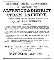 Alfreton & District Steam Laundry, Quarry Road, Somercotes. The Laundry operated for a number of years but closed around 1910.