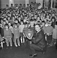 Somercotes Thrifty children win savings award, Ripley & Heanor Newspaper photograph 3rd November 1971.