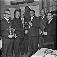 Ripley & Heanor Newspaper photograph, Somercotes Homing Society Presentations and Awards 15th November 1971.