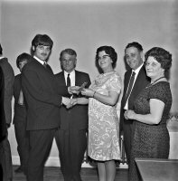 Ripley & Heanor Newspaper photograph, Somercotes Football Club first successful season 27th May 1968.