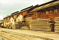 Evans Concrete on the old Iron Works site in what was the new foundry building 1970s.