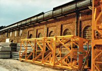 The New Foundry building of the old Stanton Iron Works on the Pye Bridge Industrial Estate now occupied by Evans Concrete. Evans Concrete have produced products for the Millennium Stadium and the Crossrail statations.