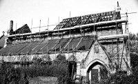 St. Thomas Church renovation after the fire in 1984